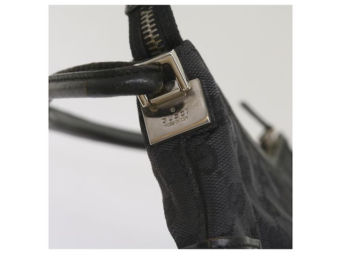 Gucci Borsa a tracolla in tela GG nera 001 3766 2123 auth 68595 Nero - vista 10