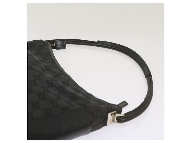 Gucci Borsa a tracolla in tela GG nera 001 3766 2123 auth 68595 Nero - vista 14