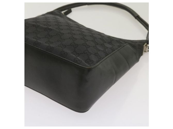 Gucci Borsa a tracolla in tela GG nera 001 3766 2123 auth 68595 Nero - vista 15