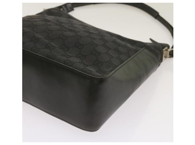 Gucci Borsa a tracolla in tela GG nera 001 3766 2123 auth 68595 Nero - vista 17