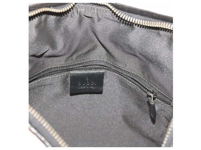 Gucci Borsa a tracolla in tela GG nera 001 3766 2123 auth 68595 Nero - vista 19