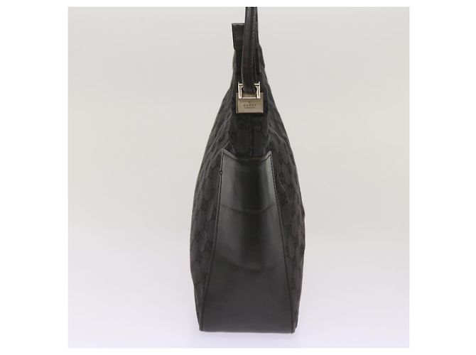 Gucci Borsa a tracolla in tela GG nera 001 3766 2123 auth 68595 Nero - vista 3
