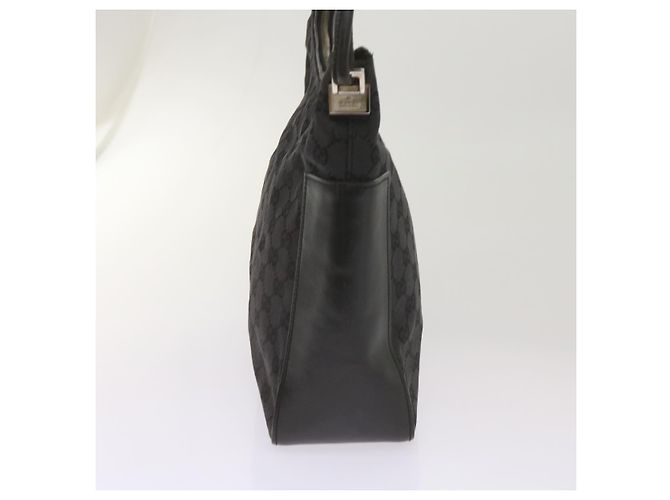 Gucci Borsa a tracolla in tela GG nera 001 3766 2123 auth 68595 Nero - vista 4