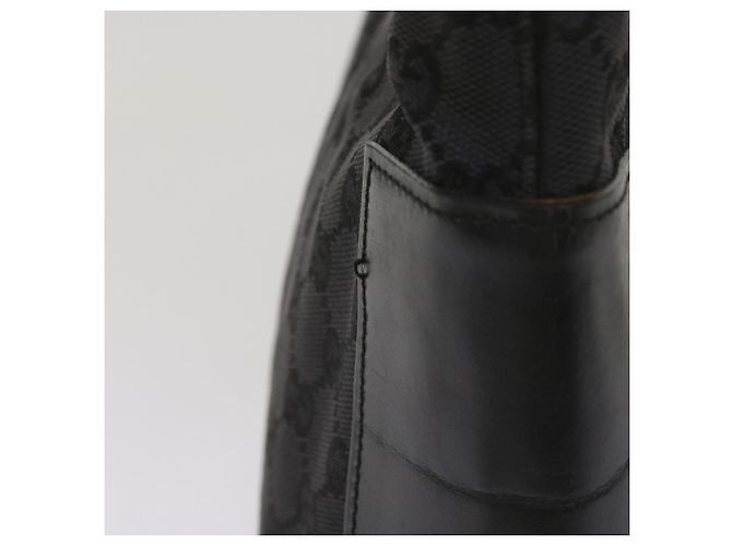 Gucci Borsa a tracolla in tela GG nera 001 3766 2123 auth 68595 Nero - vista 5