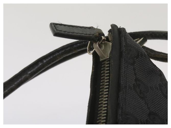 Gucci Borsa a tracolla in tela GG nera 001 3766 2123 auth 68595 Nero - vista 9
