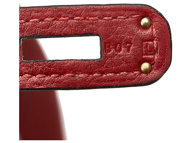Birkin Hermès HERMES Handbags Timeless/classique Red - view 10