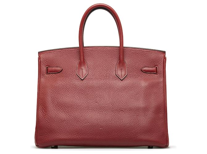 Birkin Hermès HERMES Handbags Timeless/classique Red - view 3