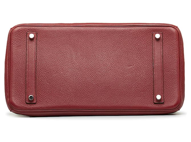 Birkin Hermès HERMES Handbags Timeless/classique Red - view 4