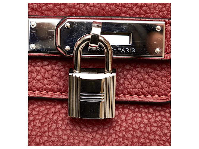 Birkin Hermès HERMES Handbags Timeless/classique Red - view 7