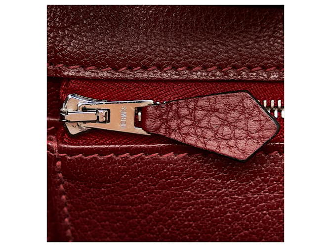 Birkin Hermès HERMES Handbags Timeless/classique Red - view 9
