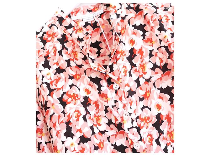 Stella Mc Cartney Camisa de seda estampada con flores de Stella McCartney. Rosa - vista 2