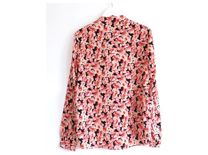 Stella Mc Cartney Camisa de seda estampada con flores de Stella McCartney. Rosa - vista 3