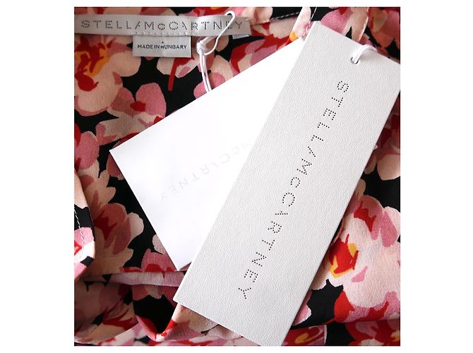 Stella Mc Cartney Camisa de seda estampada con flores de Stella McCartney. Rosa - vista 4