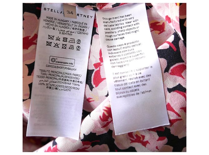 Stella Mc Cartney Camisa de seda estampada con flores de Stella McCartney. Rosa - vista 5