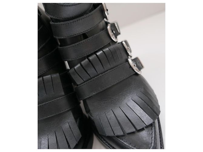 Toga Pulla multi strap ankle boots Black - view 4