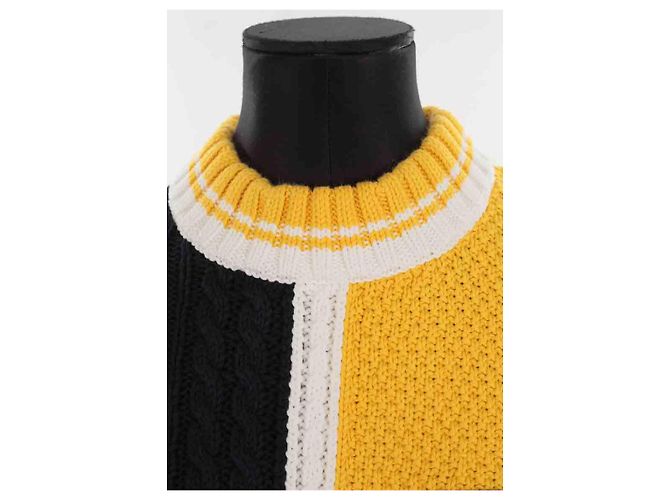 Tommy Hilfiger Suéter de algodón amarillo - vista 2