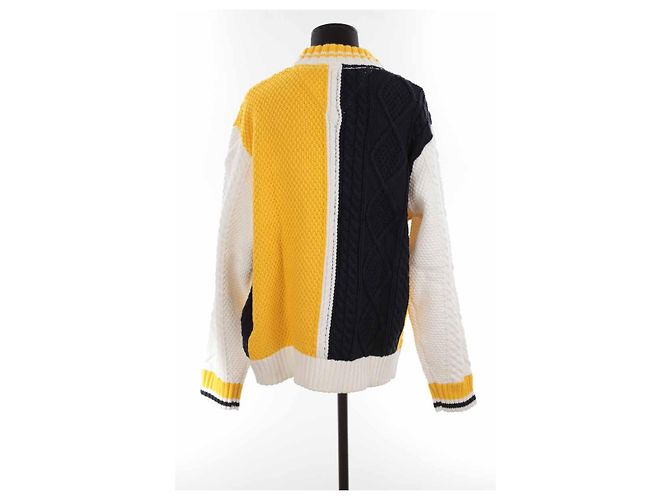 Tommy Hilfiger Suéter de algodón amarillo - vista 4