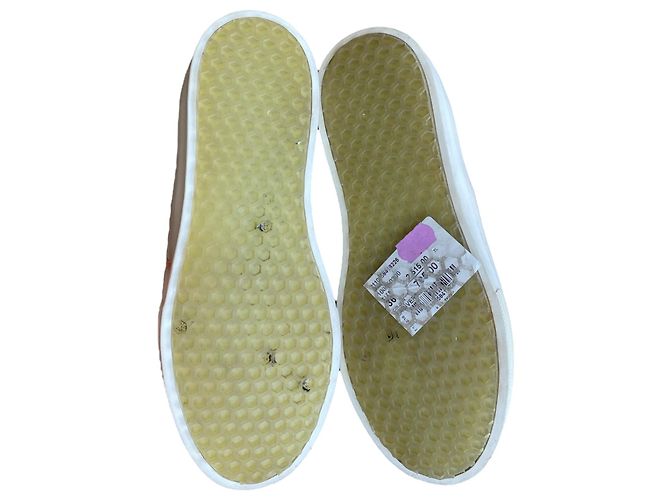 Sneakers slip on Céline in pelle verniciata blu navy - vista 11