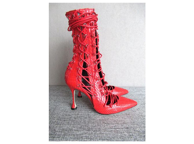 Autre Marque Botas de serpiente roja Liudmila Drury Lane - vista 2