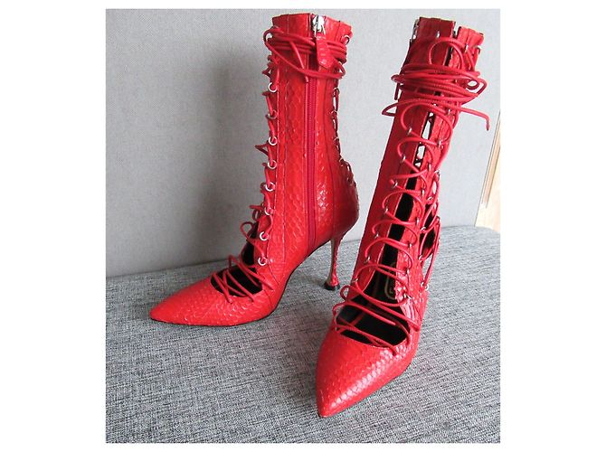 Autre Marque Botas de serpiente roja Liudmila Drury Lane - vista 3