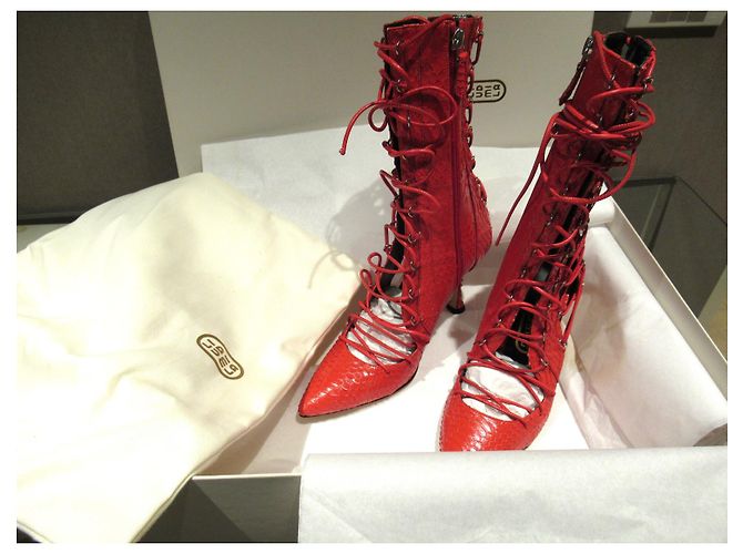 Autre Marque Botas de serpiente roja Liudmila Drury Lane - vista 8