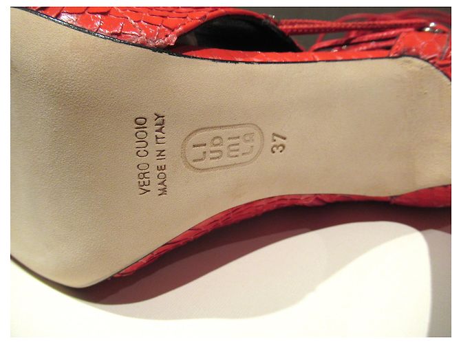 Autre Marque Botas de serpiente roja Liudmila Drury Lane - vista 9