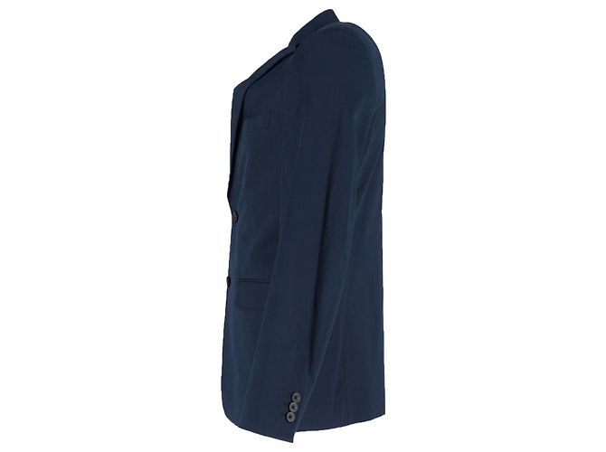 Theory Single-Breasted Blazer in Navy Blue Polyester - view 2