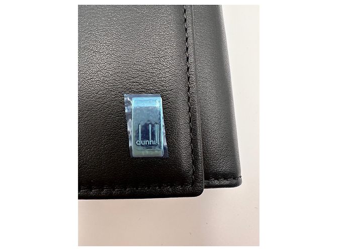 Alfred Dunhill Portachiavi Dunhill pelle nera liscia - vista 3