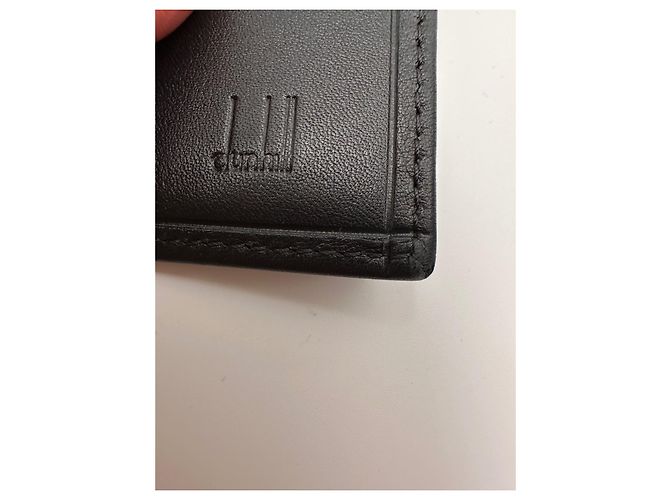 Alfred Dunhill Portachiavi Dunhill pelle nera liscia - vista 9
