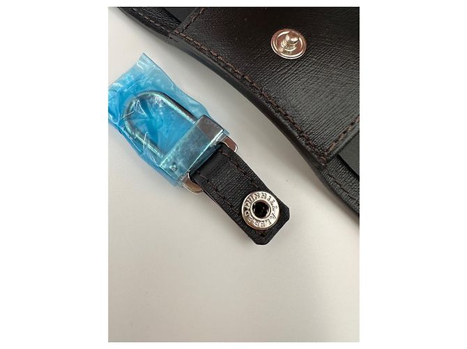 Alfred Dunhill Dunhill brown leather keychain Dark brown - view 7