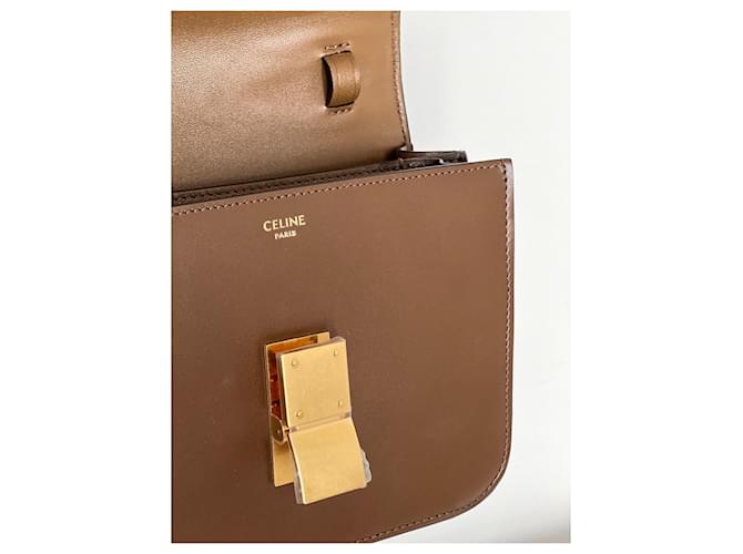 Classic Box Céline Celine Box Bag Piccola Cammello - vista 8