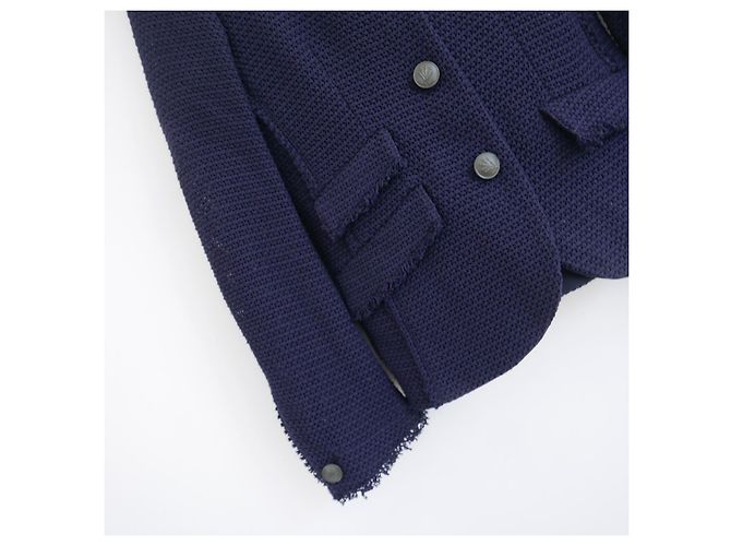 Blazer in tweed Rag & Bone Slade Blu navy - vista 3