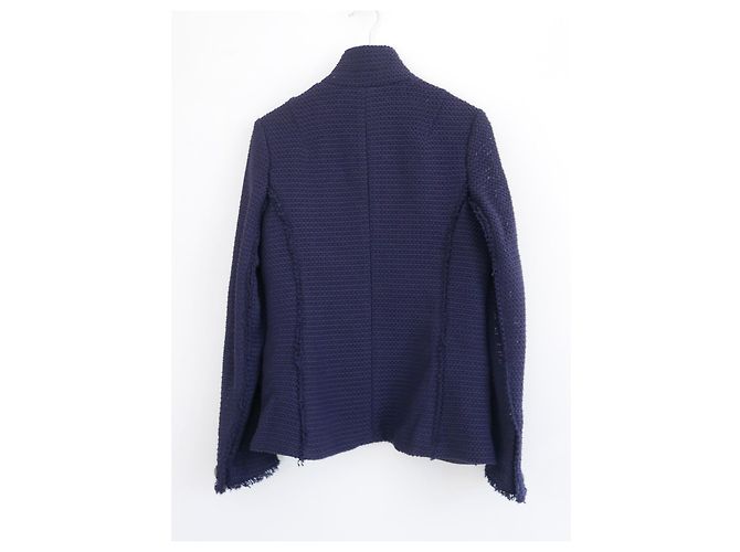 Blazer in tweed Rag & Bone Slade Blu navy - vista 5