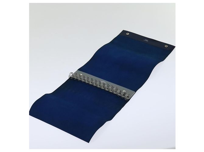 Hermès HERMES Roll Note Cover Leather Navy Auth bs12727 Navy blue - view 13