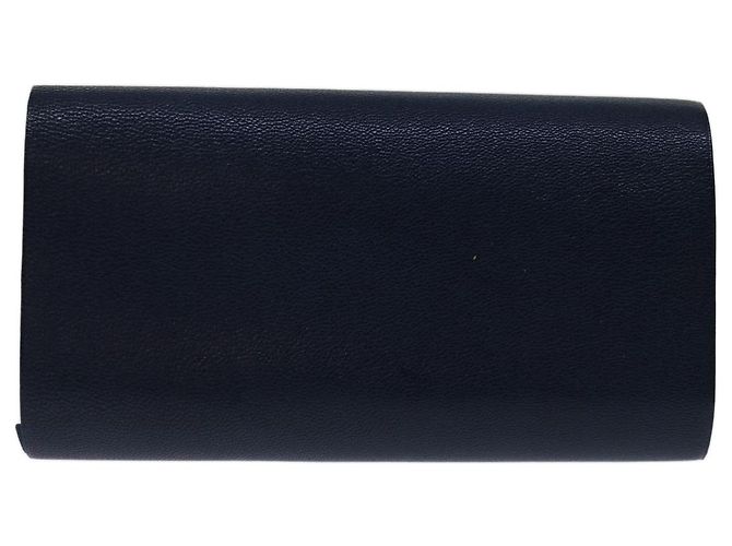 Hermès HERMES Roll Note Cover Leather Navy Auth bs12727 Navy blue - view 3