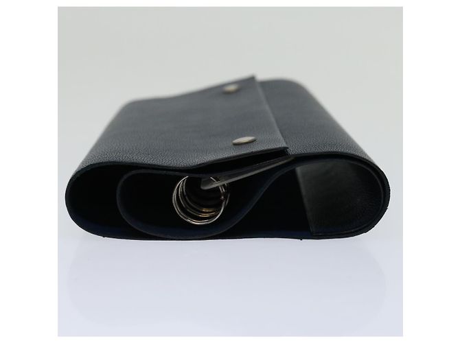 Hermès HERMES Roll Note Cover Leather Navy Auth bs12727 Navy blue - view 4