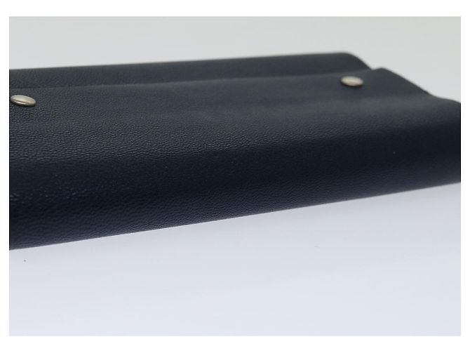 Hermès HERMES Roll Note Cover Leather Navy Auth bs12727 Navy blue - view 6