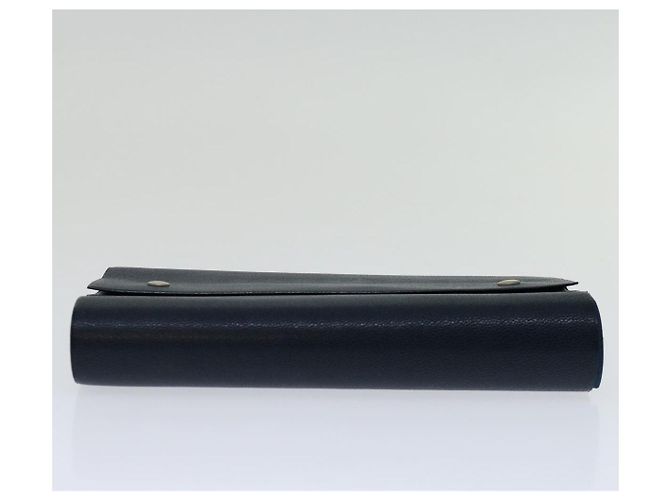 Hermès HERMES Roll Note Cover Leather Navy Auth bs12727 Navy blue - view 7