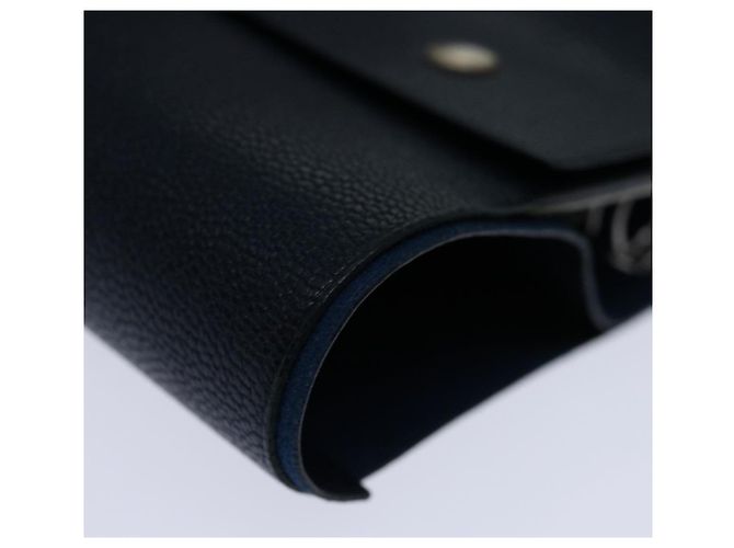 Hermès HERMES Roll Note Cover Leather Navy Auth bs12727 Navy blue - view 9