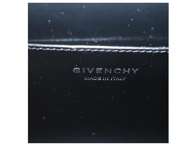 GIVENCHY Bolso de hombro con cadena Cuero Negro Auth am5976 - vista 16