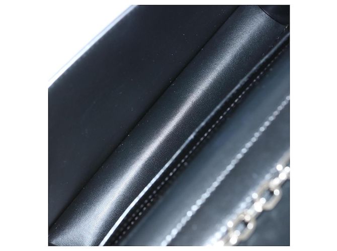 GIVENCHY Bolso de hombro con cadena Cuero Negro Auth am5976 - vista 17