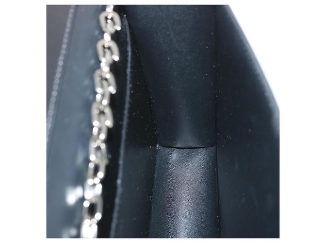 GIVENCHY Bolso de hombro con cadena Cuero Negro Auth am5976 - vista 19