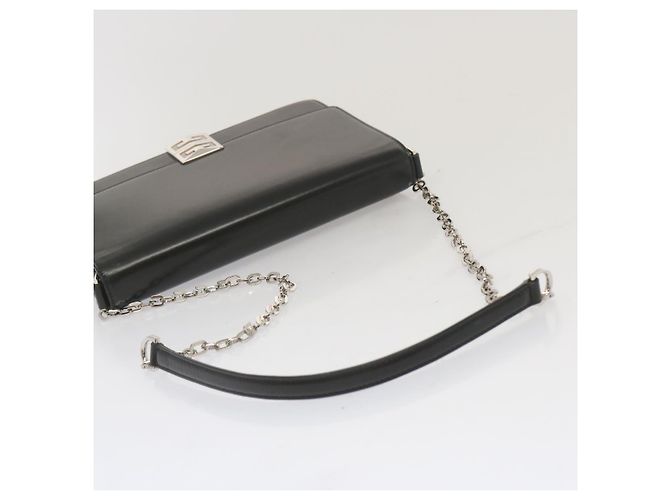 GIVENCHY Bolso de hombro con cadena Cuero Negro Auth am5976 - vista 7