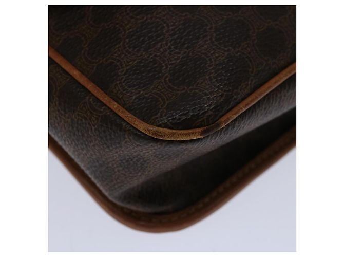 Céline CELINE Borsa a tracolla in tela macadam PVC marrone Auth 68999 - vista 10