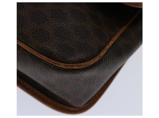 Céline CELINE Borsa a tracolla in tela macadam PVC marrone Auth 68999 - vista 11