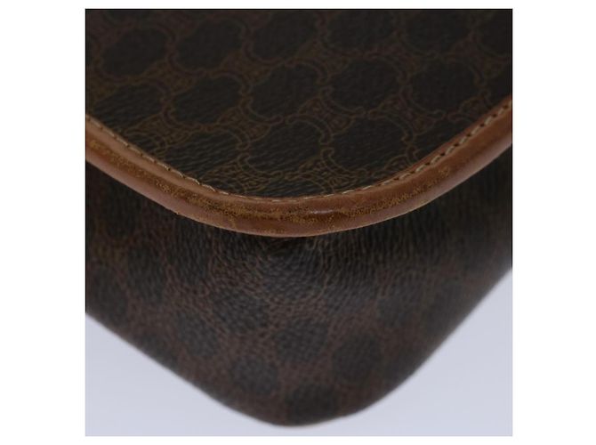 Céline CELINE Borsa a tracolla in tela macadam PVC marrone Auth 68999 - vista 12