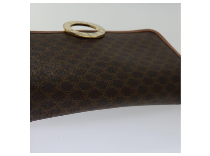 Céline CELINE Borsa a tracolla in tela macadam PVC marrone Auth 68999 - vista 6