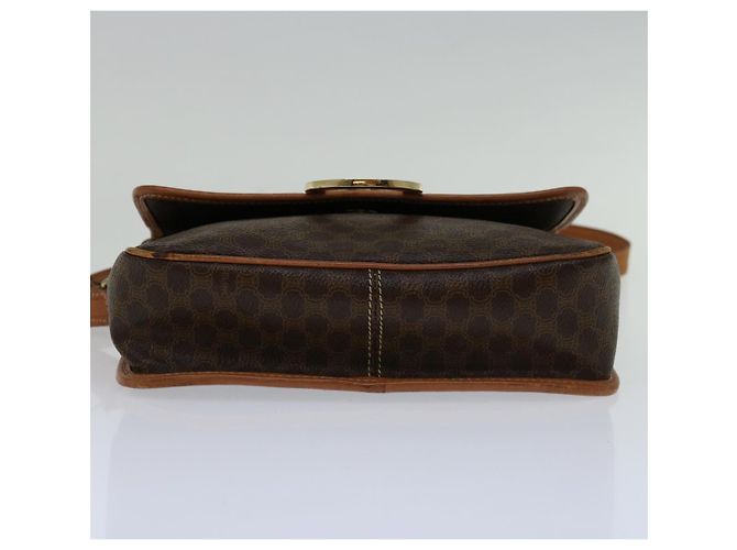 Céline CELINE Borsa a tracolla in tela macadam PVC marrone Auth 68999 - vista 9