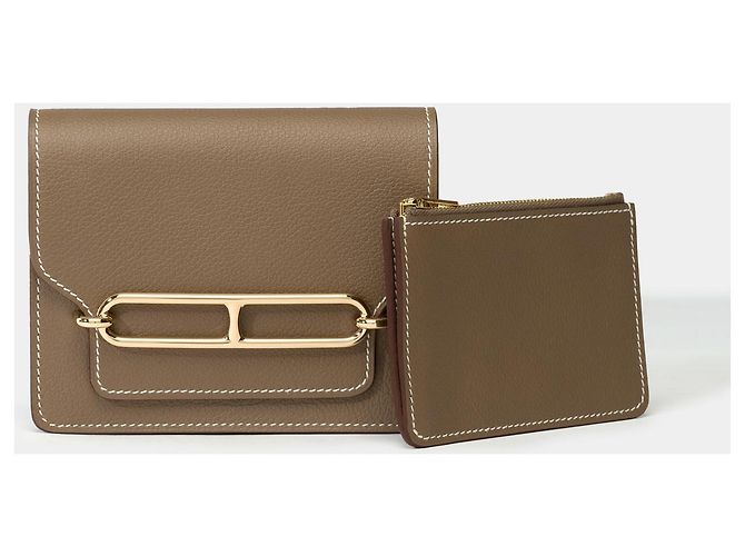 Hermès Accessorio HERMES Roulis Slim in Pelle Etoupe - 101795 Taupe - vista 2
