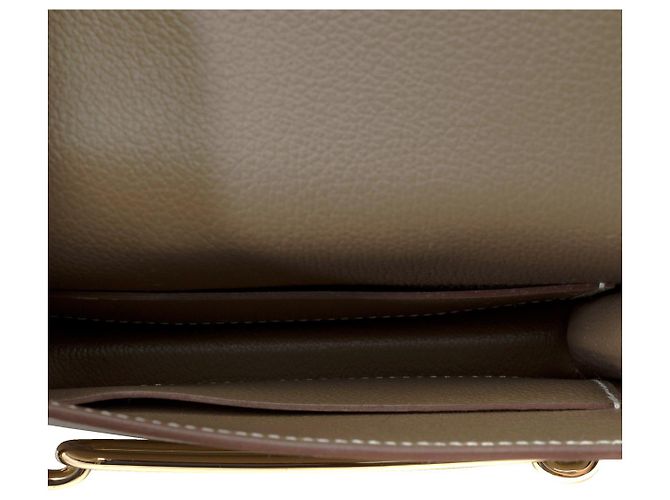 Hermès Accessorio HERMES Roulis Slim in Pelle Etoupe - 101795 Taupe - vista 9